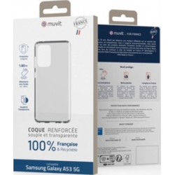 Muvit For France reinforced soft cover - transparent - for Samsung Galaxy A53 5G