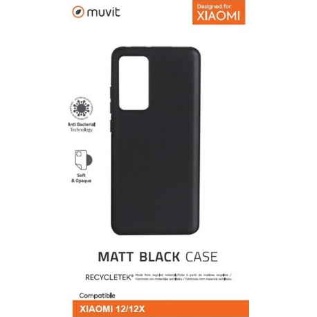 muvit recycletek soft cover - black - Xiaomi 12