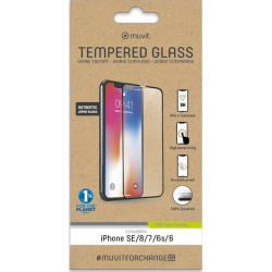 Muvit For Change Tempered Glass Flat - pour Apple iPhone 6/6s/7/8/9