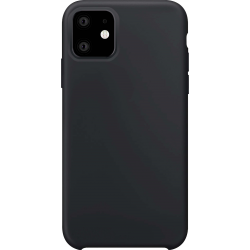 XQISIT Silicone case - black - for Apple iPhone 11