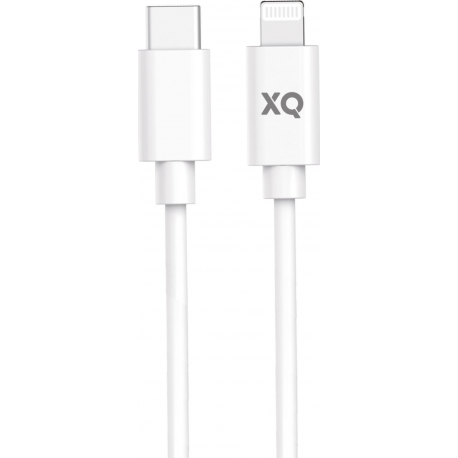 XQISIT Charge & Sync Lightning to USB C 100cm - White