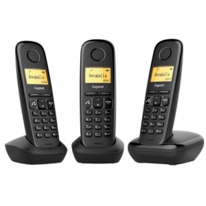 Gigaset A270 Trio DECT-telefoon Nummerherkenning Zwart