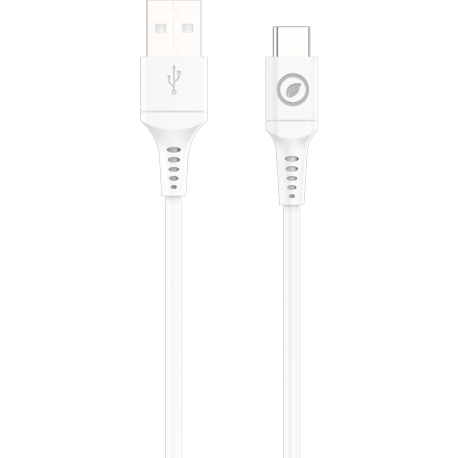 Muvit For Change Cable USB-A to USB-C 1.2M - White