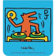 Samsung Z Flip5 FlipSuit Case Card (Keith Haring images: DJ) - Bleu