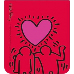 Samsung Z Flip5 FlipSuit Case Card (Keith Haring images: Hearth) - Dark Red