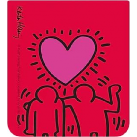 Samsung Z Flip5 FlipSuit Case Card (Keith Haring images: Hearth) - Dark Red