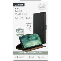 XQISIT Slim Wallet - black - for Xiaomi Redmi Note 13 Pro 5G