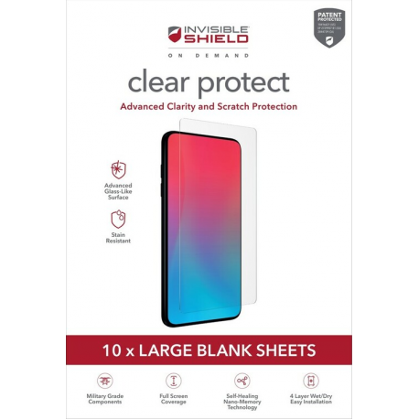 ISOD Clear Protect Smart FM Large 10Pk - for tablets