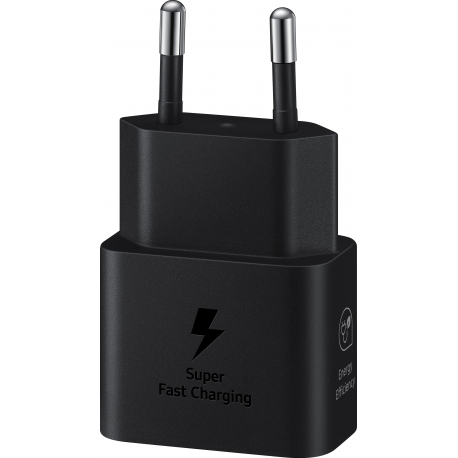 Samsung universal 25W Power Adapter USB-C (with USB-C cable) - black