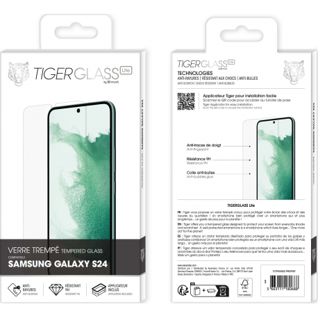 Muvit Tiger Glass Lite Tempered Glass - voor Samsung Galaxy S24