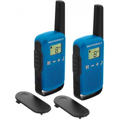 Motorola Talkie-Walkie TLKR T42 16 canaux Noir, Bleu