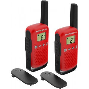 Motorola Talkie-Walkie TLKR T42 16 canaux Noir, Rouge