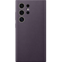 Samsung Vegan Leather Case - Dark Violet - for Samsung Galaxy S24 Ultra