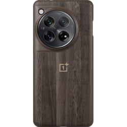 OnePlus Walnut Texture Case - Bruin - voor OnePlus 12 5G