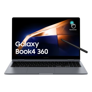 Samsung Galaxy Book4 360 NP750QGK laptop Hybride (2-en-1) 15.6" Écran tactile Full HD Intel Core I5 16Go RAM 256Go SSD Windows 11 Home Grey