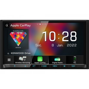 Kenwood Electronics DMX8021DABS car media receiver Black Wi-Fi 200 W Bluetooth