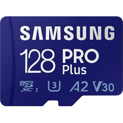 Samsung Pro plus 128 GB micro SD (read 180MB/s | write 130Mb/s) - met adapter