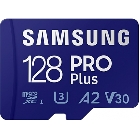 Samsung Pro plus 128 GB micro SD (read 180MB/s | write 130Mb/s) - with adapter