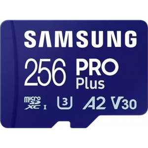 Samsung Pro plus 256 GB micro SD (read 180MB/s | write 130Mb/s) - met adapter