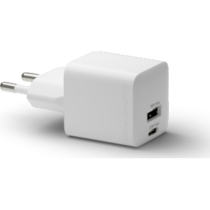 Dbramante re-charge - EU Thuislader - USB-C 25W+USB-A 18W - Wit