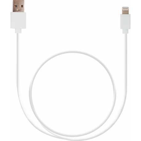 Grab 'n Go (bulk) datacable lightning to USB - A (0,5m) - blanc - pas MFI