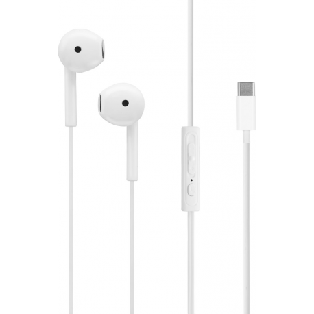 Grab 'n Go USB-C Earphone met microfoon - wit