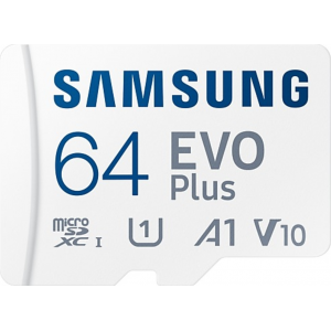 Samsung Evo plus 64 GB micro SD class 10 - read up to 160MB/s - avec adapter