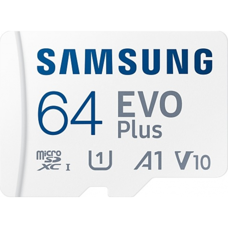 Samsung Evo plus 64 GB micro SD class 10 - read up to 160MB/s - with adapter