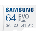 Samsung Evo plus 64 GB micro SD class 10 - read up to 160MB/s - met adapter