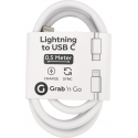 Grab 'n Go (bulk) datacable lightning to USB - C (0,5m) - blanc - pas MFI