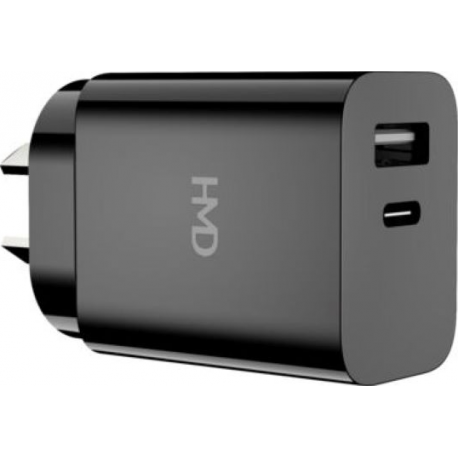 HMD Dual Port Wall Charger 30W Black