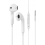 Sinox earphone wired headset with mic Jack 3.5mm - Blanc