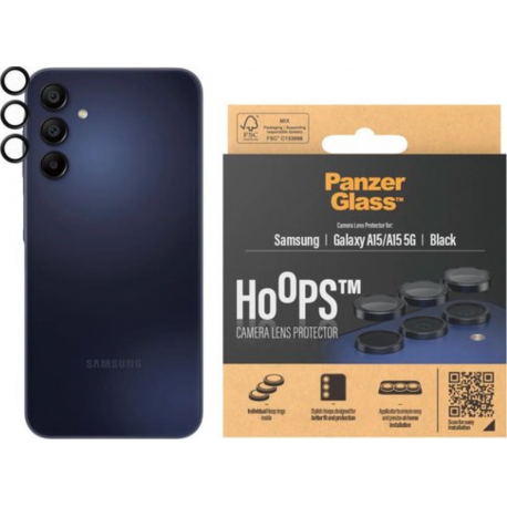 PanzerGlass Hoops Camera Protector - Black - for Samsung Galaxy A15 4G/5G