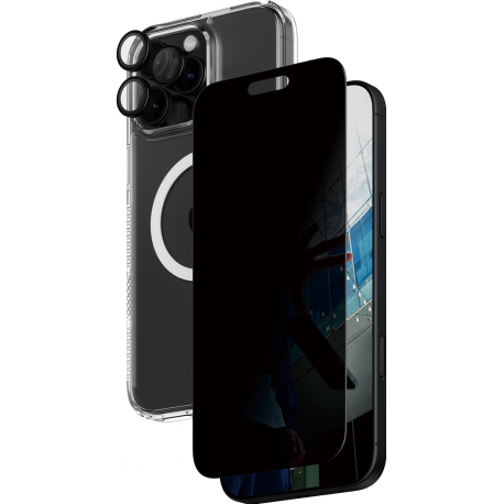 PanzerGlass 3-in-1 Privacy Protection Bundle - Clear - pour iPhone 16 Pro Max