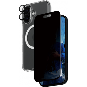 PanzerGlass 3-in-1 Privacy Protection Bundle - Clear - pour iPhone 16