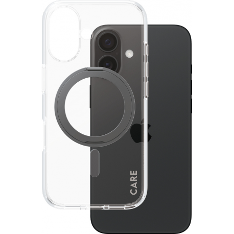 CARE. by PZG Feature Case Kickstand & MagSafe - Noire - pour iPhone 16