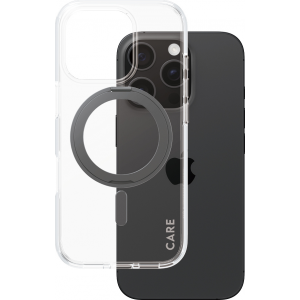 CARE. by PZG Feature Case Kickstand & MagSafe - Zwart - voor iPhone 16 Pro