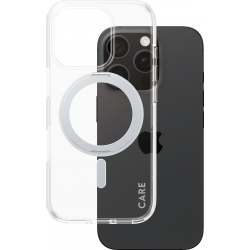 CARE. by PZG Feature Case Kickstand & MagSafe - Silver - for iPhone 16 Pro