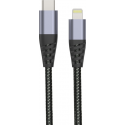 Muvit Tiger Power Ultra Strong Cable USB-C to Lightning 1.2M - Grey