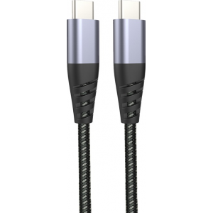 Muvit Tiger Power Ultra Strong Cable USB-C to USB-C 1.2M - Grijs