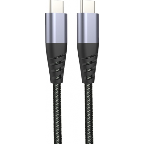 Muvit Tiger Power Ultra Strong Cable USB-C to USB-C 1.2M - Grey