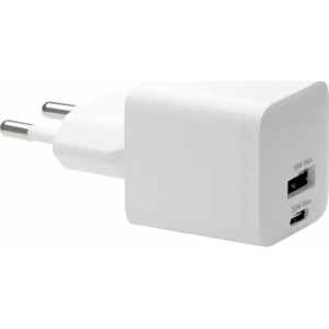 Dbramante EU Chargeur Mural - USB-C 30W+USB-A 18W - Blanc