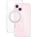 CARE. by PZG Feature Case w. Silver Kickstand & MagSafe - Clear - voor iPhone 15