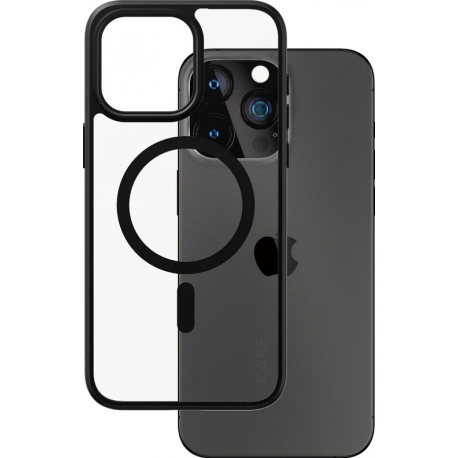 CARE. by PZG FS Case Urban Combat black MagSafe - Clear - for iPhone 15 Pro Max