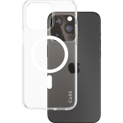 CARE. by PZG FS Case Urban Combat MagSafe blanc - Clear - pour iPhone 15 Pro Max