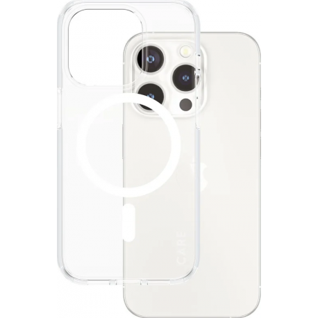 CARE. by PZG FS Case Urban Combat MagSafe blanc - Clear - pour iPhone 15 Pro