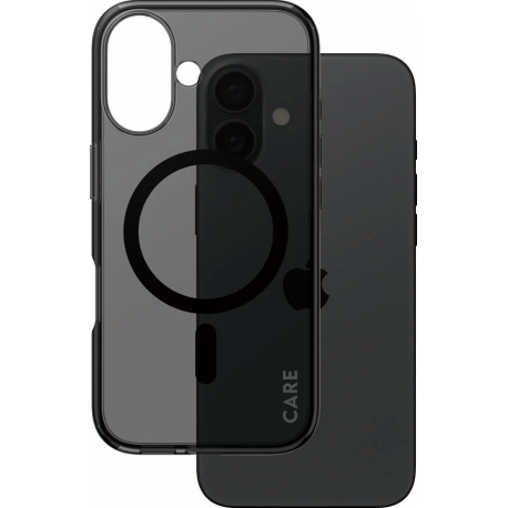 CARE. by PZG Flagship Case Smokey w. MagSafe - Noir - pour iPhone 16