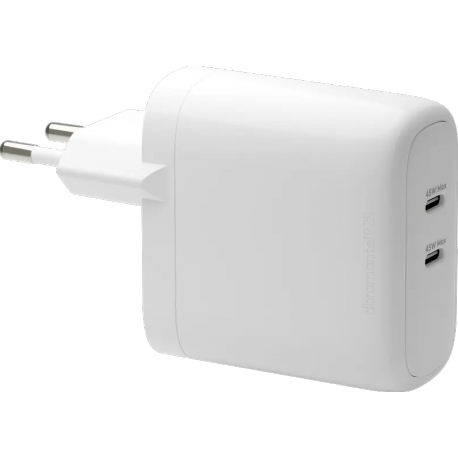 Dbramante re-charge - EU Thuislader - 2x USB-C 45W - Wit