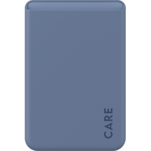 CARE. by Panzerglass Fashionable Card Holder - Bleu - pour iPhone