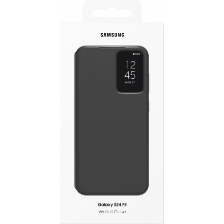 Samsung Smart View Wallet Case - Black - for Samsung Galaxy S24 FE